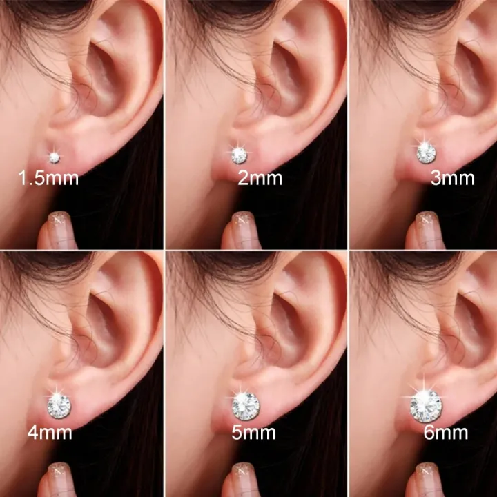 3Pairs%201.5mm,%202mm,%203mm%20Girls%20Simple%20Tiny%20Studs%20for%20Sensitive%20Ear,%20Hypoallergenic%20925%20Sterling%20Silver%20Stone%20Stud%20Earrings%20for%20Women%204mm,%205mm,%206mm%20Chandi%20Ear%20Studs%20-%20Image%207