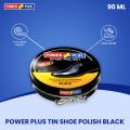 Shoes Polish - Shoe polish - Polish for Shoes - Power Plus Tin shoe Polish 90ml Black (Pack of 2). 