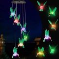 LED Solar Hummingbird Wind Chimes Mothers Day Birthday Women Grandma Best Gifts Indoor Outdoor Decor Yard Decorations. 