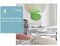 Decontamination Kitchen Cleaning Brush Scrubber Dish Liquid Soap Dispenser. 