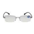 Rimless Diamond-cut Reading Glasses Anti-blue Light and Neutral / Blue Film Integrated Full Degree 1.0 1.5 2.0 2.5 3.0 3.5 4.0. 