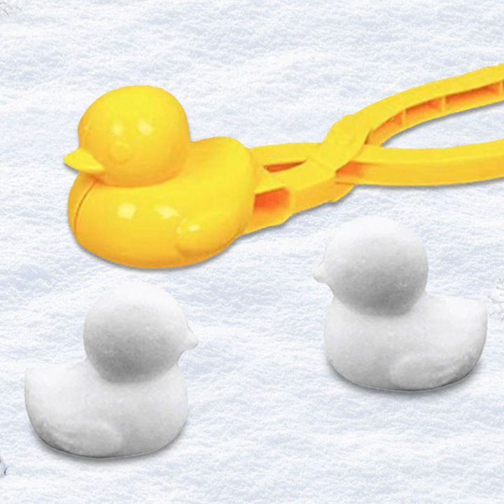 Duck Rice Mold with Handle Snowball Maker Onigiri Mold Winter Snow Toys Cute Animal Rice Shaper for Kids and Adults