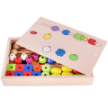 Puzzle Beaded Box  Beaded Puzzles  Beads  Early Learning  Wooden toys  Homeschooling  Sticks  beads with sticks  Toys & Games  Child Development  Shapes  Wooden Shapes  Wooden. 