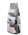 6 and 8 Pockets Double-sided Hanging Storage Bags with Hanging Hook / Handbag, Purse, Bags Organizer 1 Pcs. 