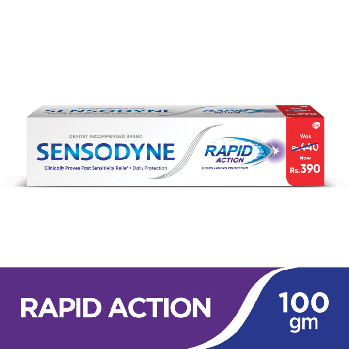 Sensodyne Rapid Action 100gm Rs 50 Off