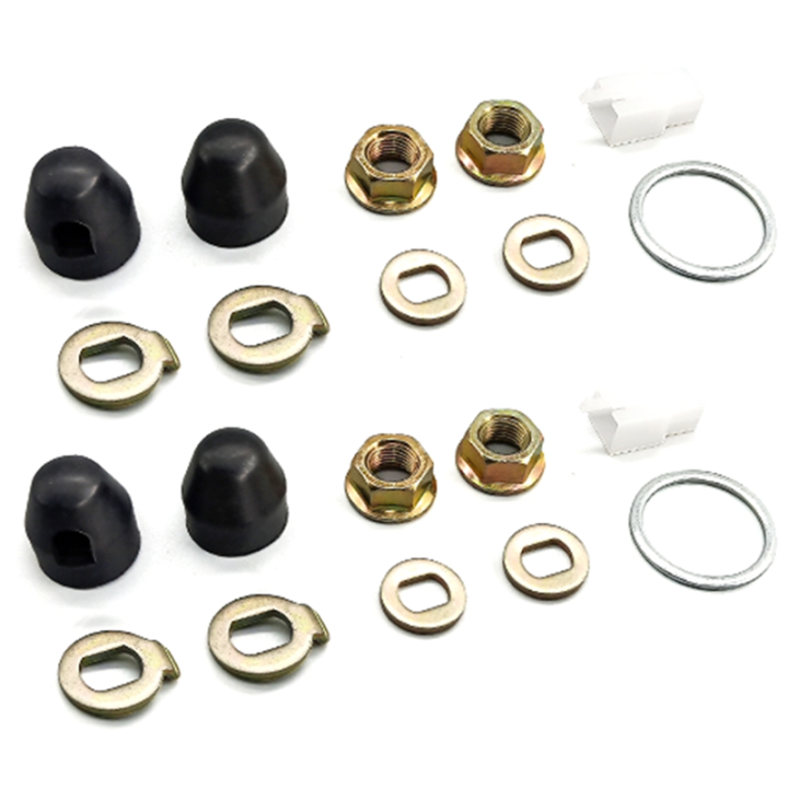 Ebike Wheel Motor Shaft Washer/Spacer/Nut Cover E-Bike Wheel Lock M14 2Set 14mm Shaft Screw Cap for 500-5000W Motor