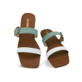 Juno Two Colors Open Toe Flat Sandals Beach Shoes By Spunkz. 