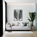 2 Pcs Wooden wall art | 3d wooden leaves Wall decor for home | 3D leaf abstract Wooden Wall Art & Home Décor Room & Wall Decor Wall Art Premium Quality 2 panels 6*15 inches self adhesive. 