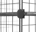 Whitmor Storage Cubes - Stackable Interlocking Wire Shelves -Black (Set of 6). 