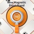 Magnetic Cell Phone Stand Rotatable Foldable Desktop Phone Holder Wireless Charging Friendly Phone Ring For Smart Phones. 