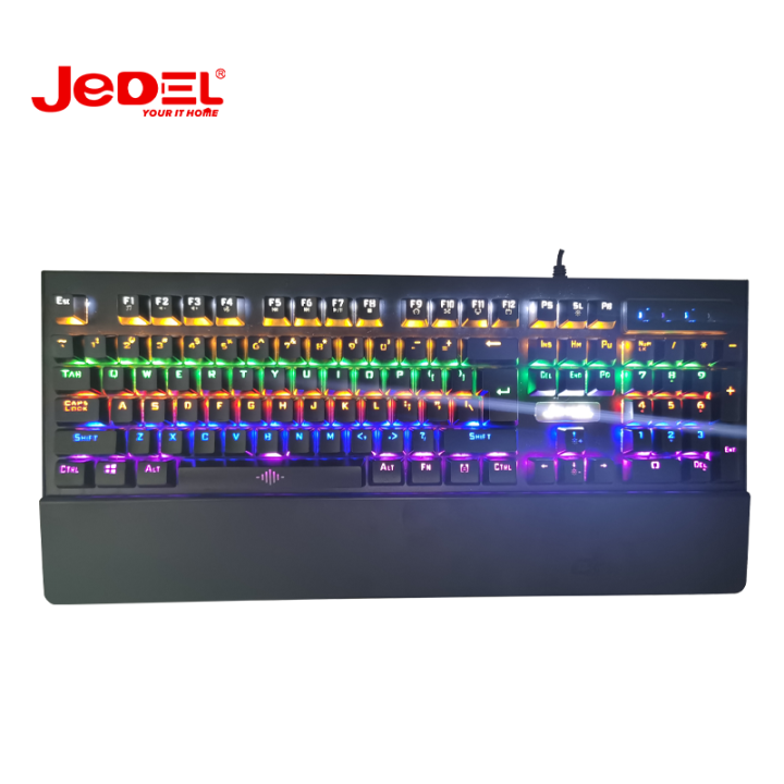 Jadel Keyboard Jedel KL90 RGB Mechanical Gaming Keyboard with Wristpad | Daraz.pk