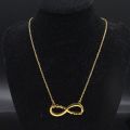Infinite Loop Te Quiero Mama Stainless Steel Chain Women Gold Color Necklaces Jewerly Joyas Mother's Day N512s01. 