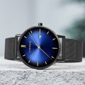 GADYSON Men Analog Display Round Dial Mesh Strap Quartz Wrist Watch. 