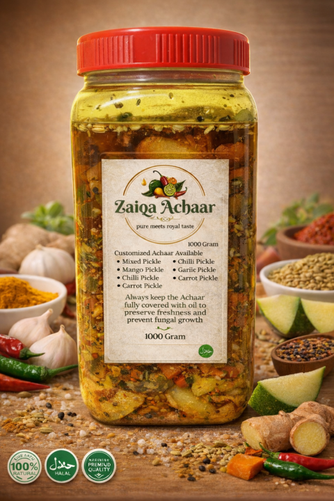 Zaiqa Achaar Mix Achaar | Homemade Pakistani Pickle | Spicy Desi Achar ...