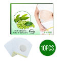 10 Pcs Natural Herbal Slimming Tummy Pellet Patches Stickers Body Belly Waist Losing Fat Burning Slimming Products for Men Women. 
