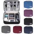 Universal Travel Cable Organizer Bag Pouch Carry Travel Gadget Bag for Cables Plug and More Perfect Size Fits for Pad Phone Charger Hard Disk. 