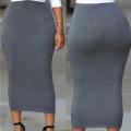 Muslim Thick Skirt Bodycon Slim High Waist Stretch Long Maxi Women Pencil Skirt. 