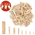 Clothing pegs Wooden Cloth Hanging Clips Cloth pins (pack of 20) By why not mere jaan. 