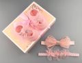 【VisioN Shop】headband+socks baby gift box newborn babies birthday 0-12month baby girl headwear. 