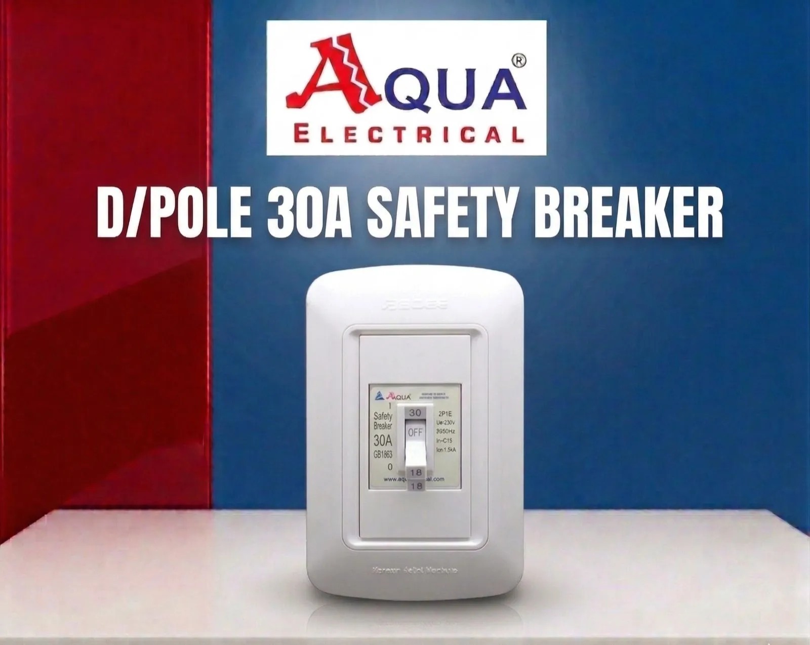 Aqua Electrical BG 30A Double Pole (D/Pole)