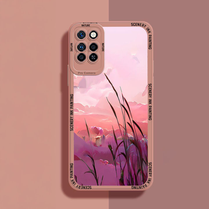 DEL Infinix Note 10 Pro Soft Rubber Back Cover Nature Fairyland Scenery Design with Camera Protection