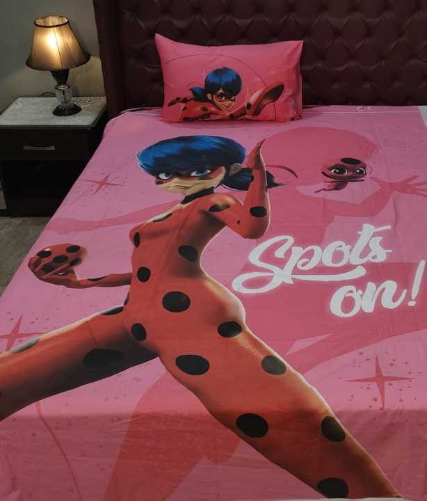 ladybug cotton kids bedsheet