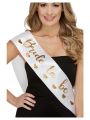 Bride To Be Satin Sash For Bridal Shower Pink, White, Black, Purple, golden, Red. 