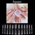 120pcs Nail Tips Extensoin Capsule Artificial Nails Full Cover Sculpted Soft Gel X Almond False Nail Press On. 