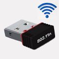 Alfa Wifi USB adapter 150 Mbps With Driver CD for PC / Laptop-Black. 