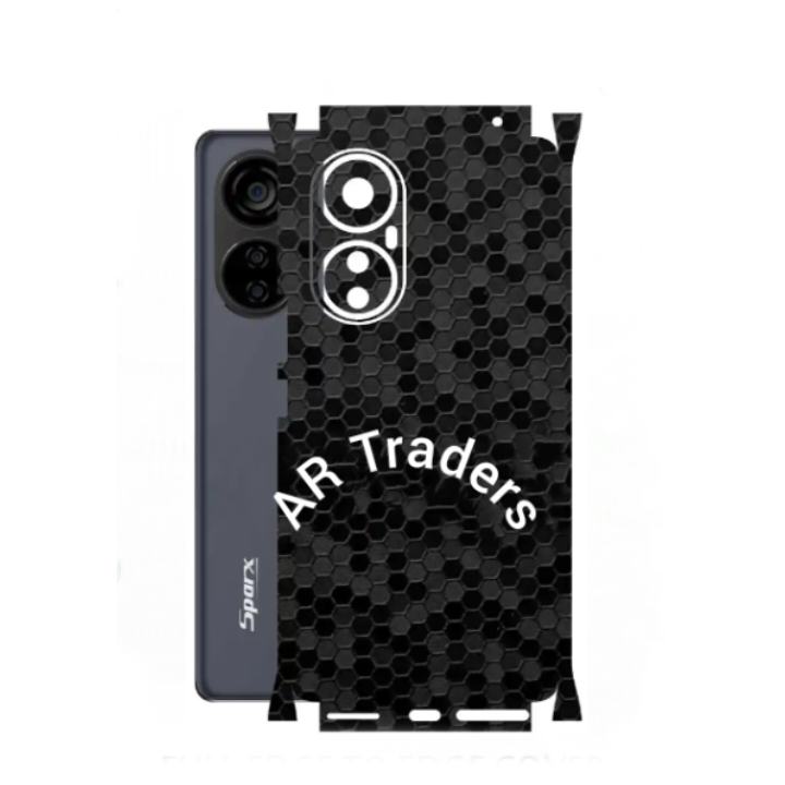 SPARX EDGE 20 pro full Back 360 Protection skin wrap with sides and camera protection premium quality full cover wrap sheet for sparx edge 20 pro