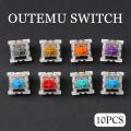 10Pcs Outemu Switch Mechanical Keyboard Switch 3Pin Clicky Linear Tactile Silent Switches RGB LED SMD Gaming for MX Switch. 