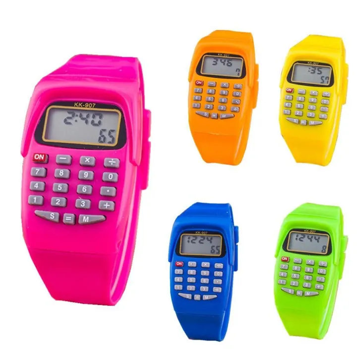 Children%20School%20Calculator%20Silicone%20Date%20LCD%20Electronic%20Multi-Purpose%20Keypad%20Wrist%20Watch%20-%20Image%203