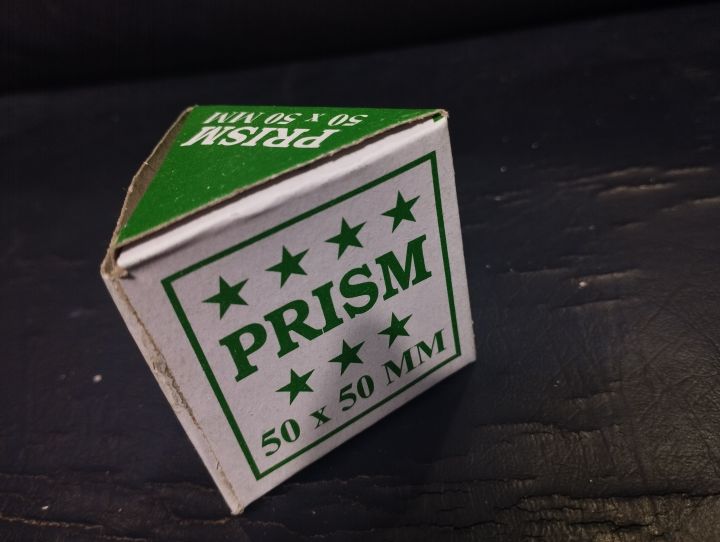 Optical Glass Triangular Prism 50x50 for Teaching Light Spectrum In Physics/ Angular/Deviation