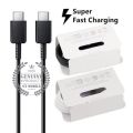 Original Type C to Type C USB charge and sync cable for Samsung compatible with Galaxy S21, S21+, S21 Ultra, Note 20 Note 20+ Note 20 Ultra 5G, S20, S20+, S20 Ultra, Note 10, Note 10+, S10, S10+ , A80, A70.USB C to USB C Cable PD QC3.0 Quick Charge Cable. 