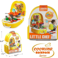 Kitchen Set for Kids Girls Boys - 25 Piece LittleChef Backpack Series Kitchen Cooking Toy Set with Accessories Pretend Play Toys for Childrens. 