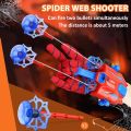 spiderman web shooter Spider Web Shooters for Kids, Spider Launcher Gloves Toy, Spider Launcher Wrist Toys with 3 * Suction Cup Dart, Super Hero Toys Childrens Plastic Cosplay Glove Toys for Boys& Girls Age 6+. 