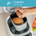 Geepas Automatic Bread Maker, 550W  Gluten Free Digital Bread Maker Machine, Homebake 1.5LB, 12 Preset Functions Fastbake  2 Loaf Sizes & 3 Crust Control  13 Hours  Non-Stick Bread Pan, White. 