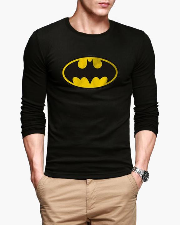 Batman Black Full Sleeve Printed Tshirt