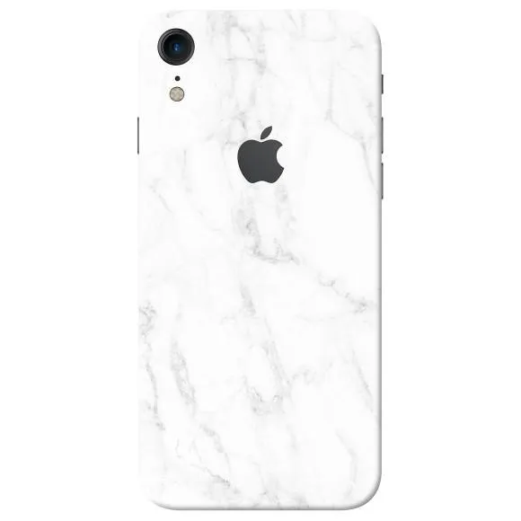 Apple%20iPhone%20XR%20Skin%20Wrap%20Protector%20(full%20body)%20-%20White%20Marble%20-%20Image%203