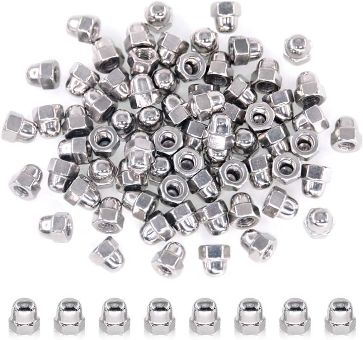 Stainless Steel Cap Nuts Size : M3,M4,M5,M6,M8,M10 (Pack of 25)