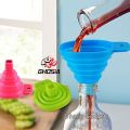Silicone Funnel-Kitchen Gadgets Accessories Foldable Funnels for Water Bottle Liquid Transfer Food Grade. 