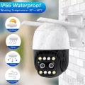 4MP Dual-Lens IP Camera WiFi Security CCTV Camera Color Night Vision 10X Zoom Auto Tracking IP66 Outdoor Surveillance Camera. 