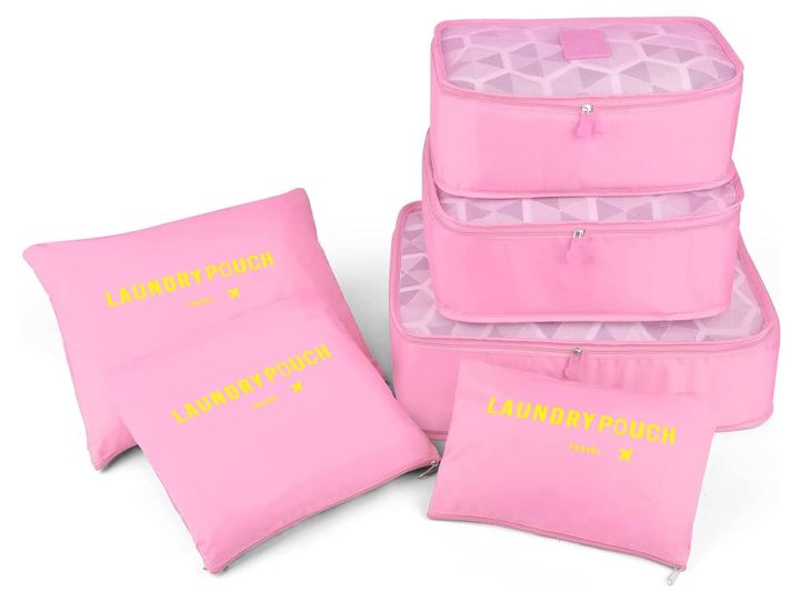 6Pcs/1Set Travel Storage Bag Storage Clothes Bag Luggage Case Bag Suitcase Underwear Organizer Make Up Organizer Bag