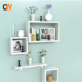 Floating Square Wall shelves Cube shelves Book shelf Storage shelf Wall hanging shelves wall shelves Wall mounted decoration shelves set of 4. 