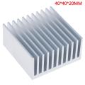 40x40x20mm Aluminum Heatsink Cooler IC Cooling Radiator. 