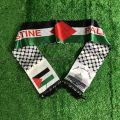 SKY FLAG Palestine scarf 14x130cm Scarf Printing Satin Palestinian national day Scarves palestine shawl Palestinian Flag Scarf. 