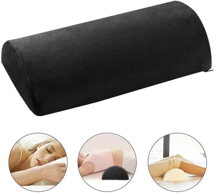 Margoun%20Office%20Foot%20Rest%20Under%20Desk:%20New%20Ergonomic%20Footrest%20Cushion%20w/Angled%20Half%20Cylinder%20Design%20for%20Optimum%20Leg%20Clearance:%20Firm,%20Compact%20Supportive%20Foot%20Stool%20Under%20Desk%20Foot%20Rest%20Desk%20Accessories%20-%20Image%202