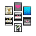 6x8" 7 Pcs Girls Room Frame set, Aesthetic Picture Frames, Nursery Decor, Bedroom Decor. 
