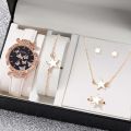 Butterfly Jewelry and Fashionable 6Pcs Quartz Watches for Women On-the-Gofor Women Ladies. 