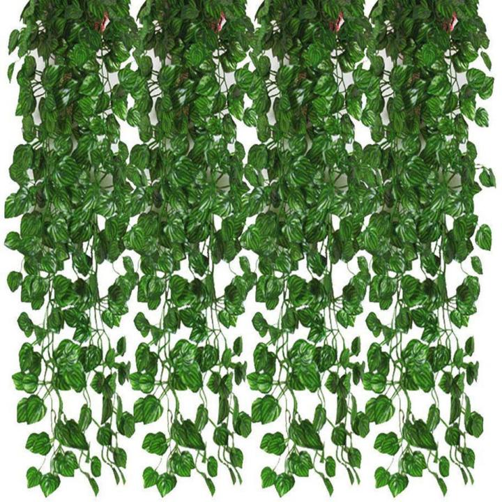 12Pcs Artificial Ivy Garland for Wedding Backdrop Wall Jungle Party